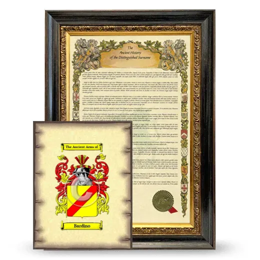 Bardino Framed History and Coat of Arms Print - Heirloom