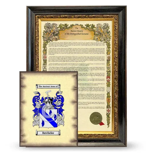 Batchelor Framed History and Coat of Arms Print - Heirloom