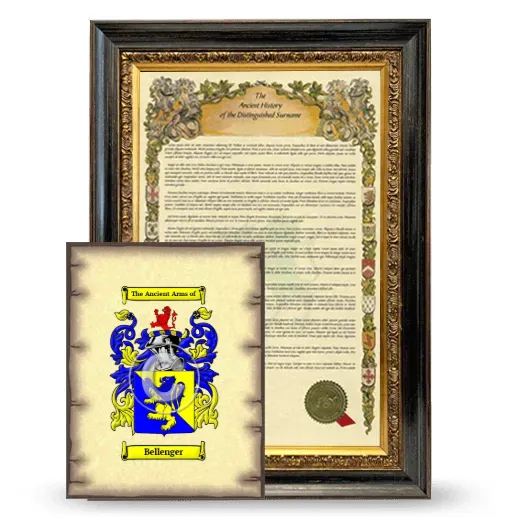 Bellenger Framed History and Coat of Arms Print - Heirloom