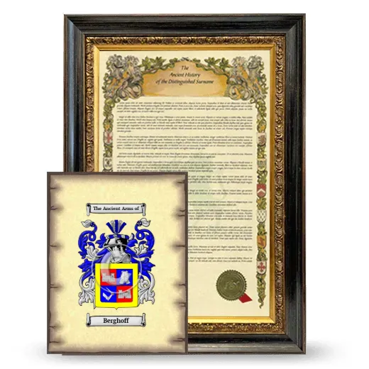 Berghoff Framed History and Coat of Arms Print - Heirloom