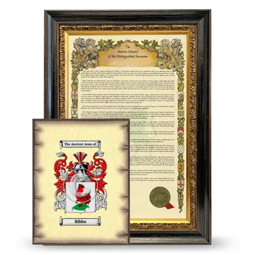 Bibbo Framed History and Coat of Arms Print - Heirloom
