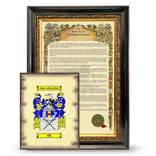 Bill Framed History and Coat of Arms Print - Heirloom