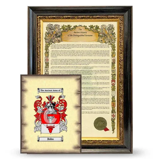 Bobo Framed History and Coat of Arms Print - Heirloom