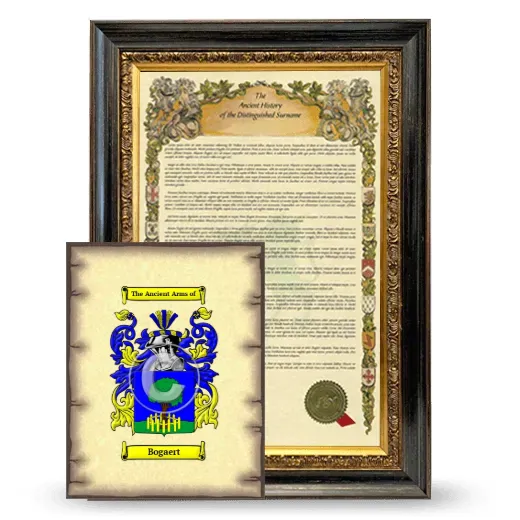 Bogaert Framed History and Coat of Arms Print - Heirloom