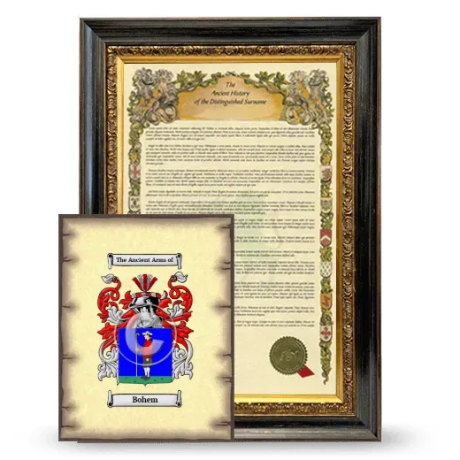 Bohem Framed History and Coat of Arms Print - Heirloom