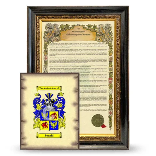 Bonald Framed History and Coat of Arms Print - Heirloom