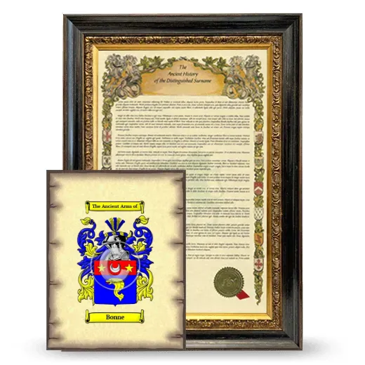 Bonne Framed History and Coat of Arms Print - Heirloom