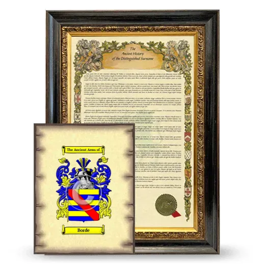 Borde Framed History and Coat of Arms Print - Heirloom