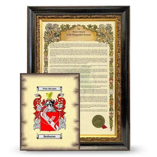 Brabazon Framed History and Coat of Arms Print - Heirloom