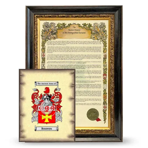 Branwyn Framed History and Coat of Arms Print - Heirloom
