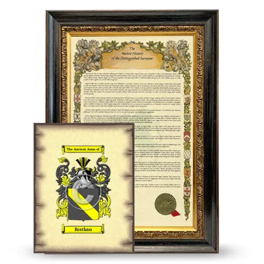 Brathan Framed History and Coat of Arms Print - Heirloom
