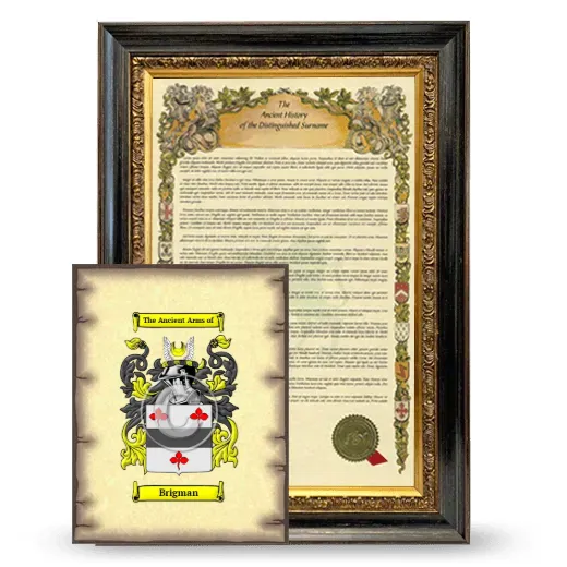 Brigman Framed History and Coat of Arms Print - Heirloom