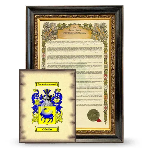 Cabrillo Framed History and Coat of Arms Print - Heirloom