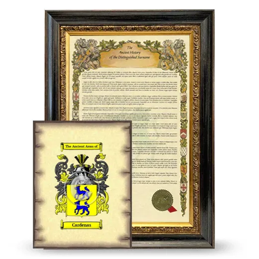 Cardenas Framed History and Coat of Arms Print - Heirloom