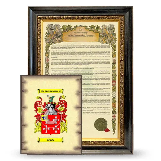 Chase Framed History and Coat of Arms Print - Heirloom