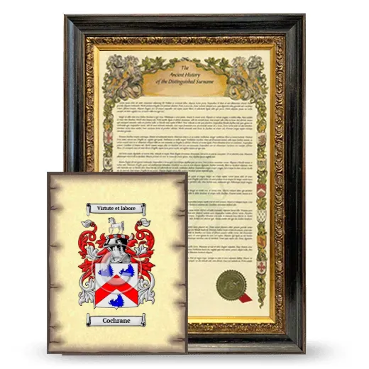Cochrane Framed History and Coat of Arms Print - Heirloom