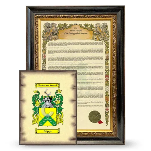 Cripps Framed History and Coat of Arms Print - Heirloom
