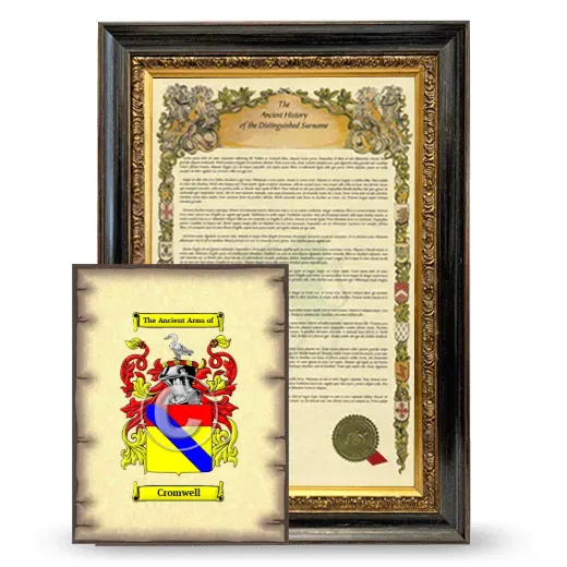 Cromwell Framed History and Coat of Arms Print - Heirloom