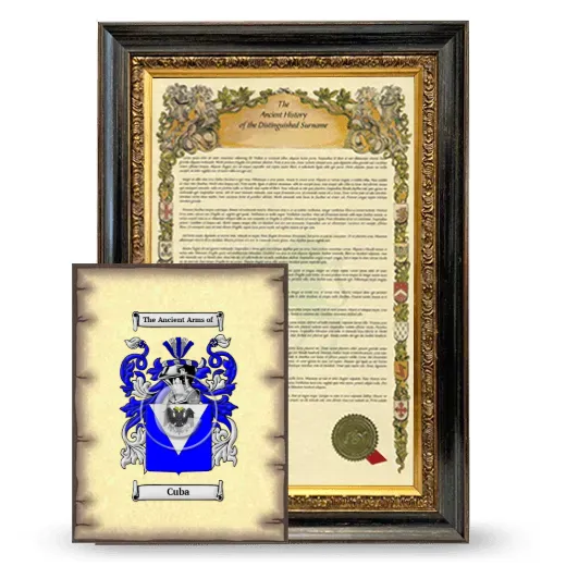 Cuba Framed History and Coat of Arms Print - Heirloom