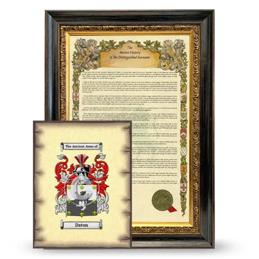 Daton Framed History and Coat of Arms Print - Heirloom