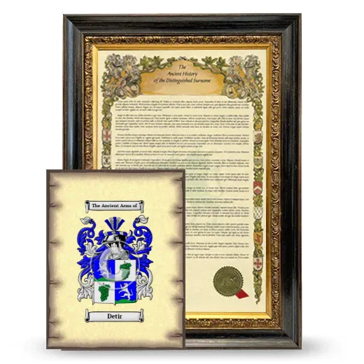Detir Framed History and Coat of Arms Print - Heirloom