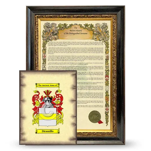 Dicamillo Framed History and Coat of Arms Print - Heirloom