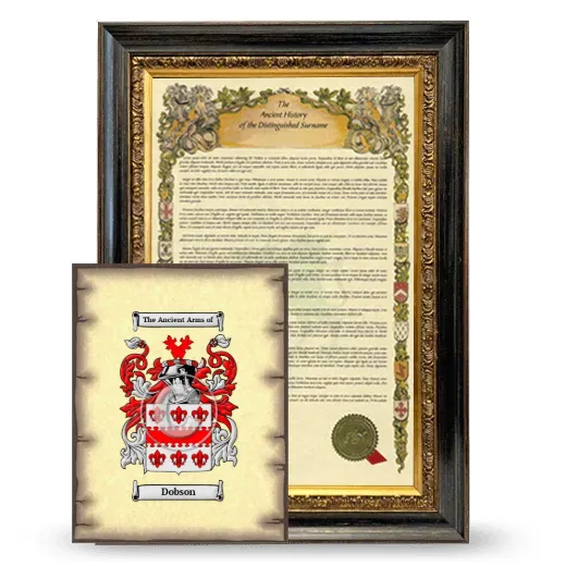 Dobson Framed History and Coat of Arms Print - Heirloom
