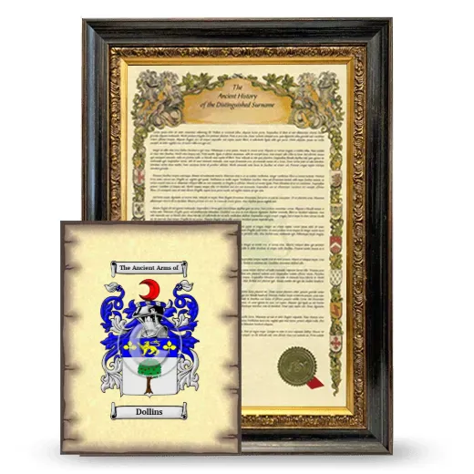 Dollins Framed History and Coat of Arms Print - Heirloom