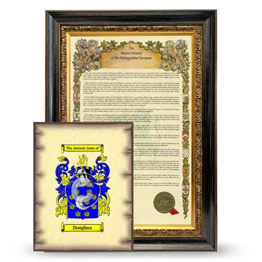 Doughan Framed History and Coat of Arms Print - Heirloom