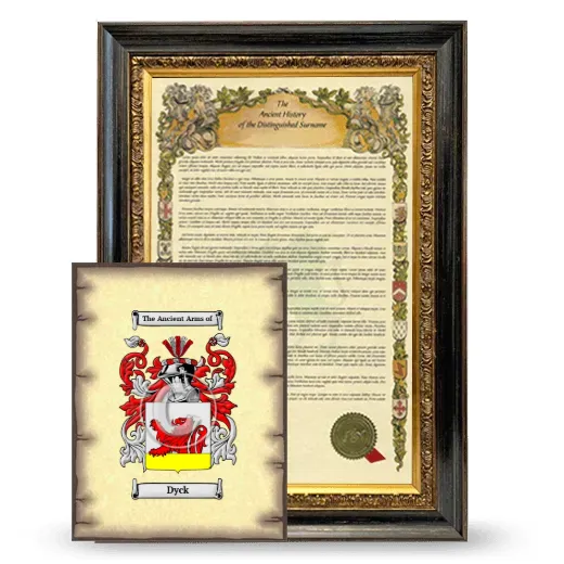 Dyck Framed History and Coat of Arms Print - Heirloom