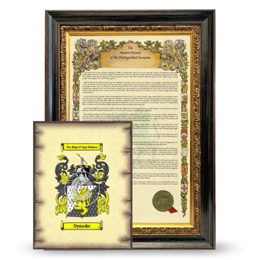 Dymoke Framed History and Coat of Arms Print - Heirloom