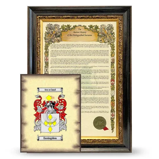 Easingdon Framed History and Coat of Arms Print - Heirloom