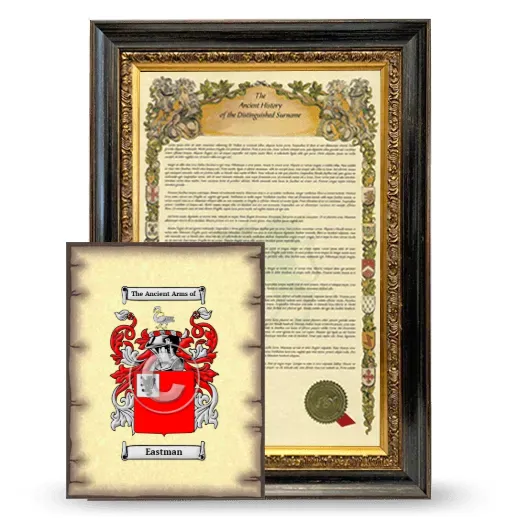 Eastman Framed History and Coat of Arms Print - Heirloom