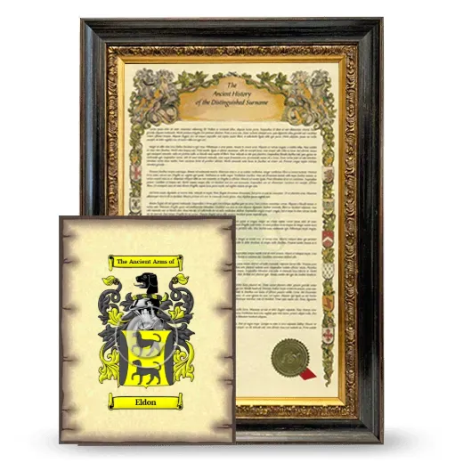 Eldon Framed History and Coat of Arms Print - Heirloom