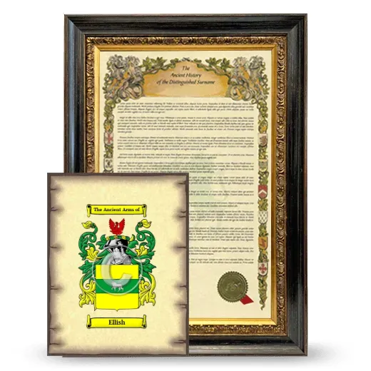 Ellish Framed History and Coat of Arms Print - Heirloom
