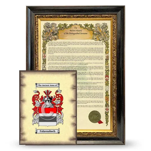 Fahrensbach Framed History and Coat of Arms Print - Heirloom