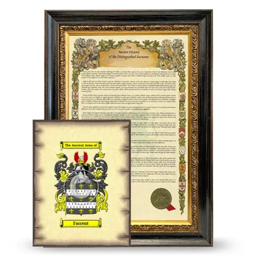 Farrent Framed History and Coat of Arms Print - Heirloom