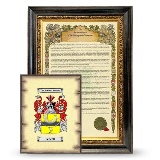 Fencott Framed History and Coat of Arms Print - Heirloom