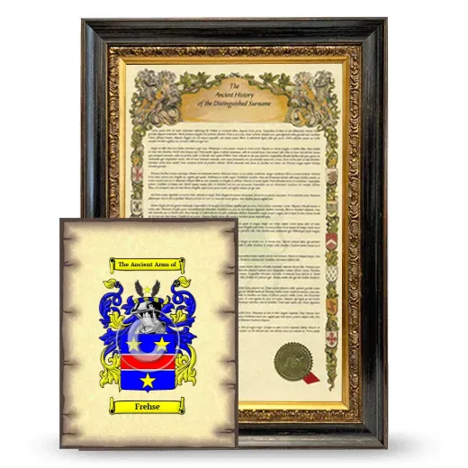 Frehse Framed History and Coat of Arms Print - Heirloom
