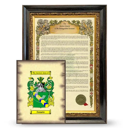 Frenete Framed History and Coat of Arms Print - Heirloom