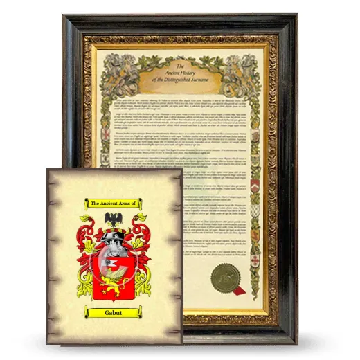 Gabut Framed History and Coat of Arms Print - Heirloom