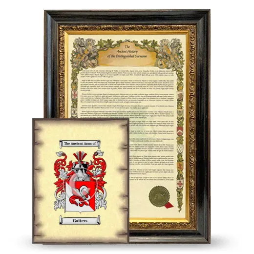 Gaiters Framed History and Coat of Arms Print - Heirloom