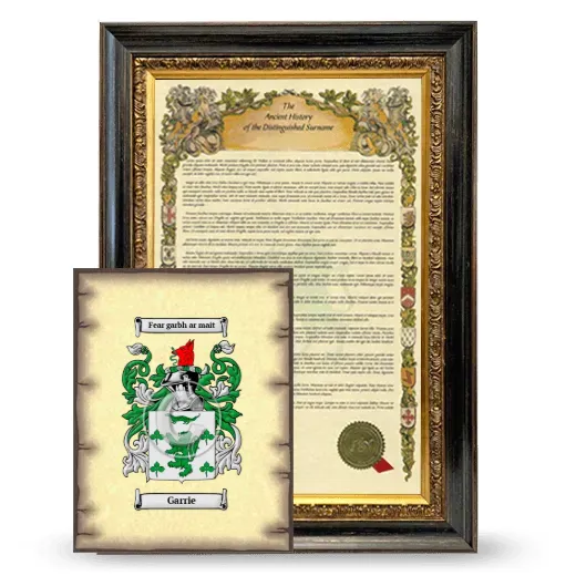 Garrie Framed History and Coat of Arms Print - Heirloom