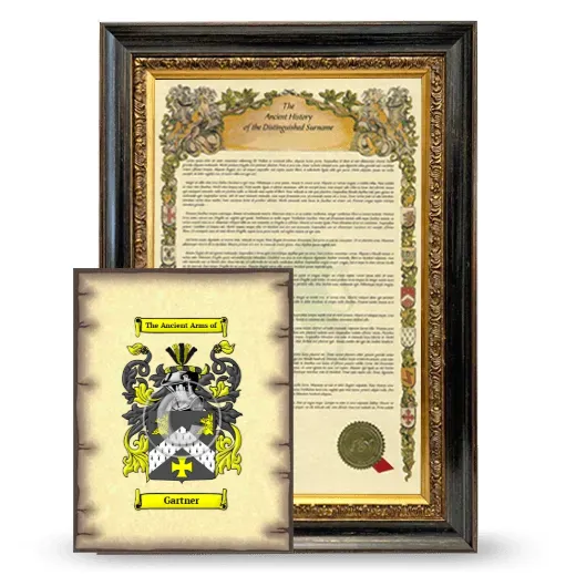 Gartner Framed History and Coat of Arms Print - Heirloom