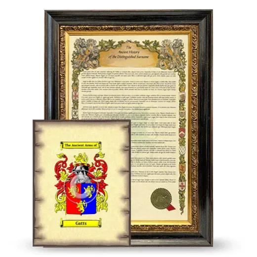 Gatts Framed History and Coat of Arms Print - Heirloom