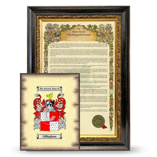 Gillingham Framed History and Coat of Arms Print - Heirloom