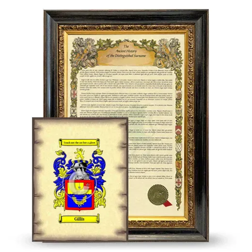 Gillis Framed History and Coat of Arms Print - Heirloom