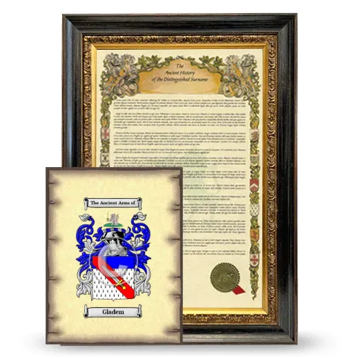 Gladem Framed History and Coat of Arms Print - Heirloom