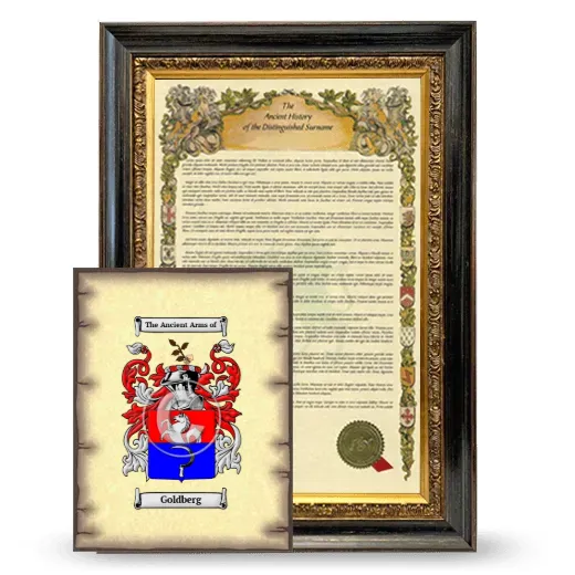Goldberg Framed History and Coat of Arms Print - Heirloom