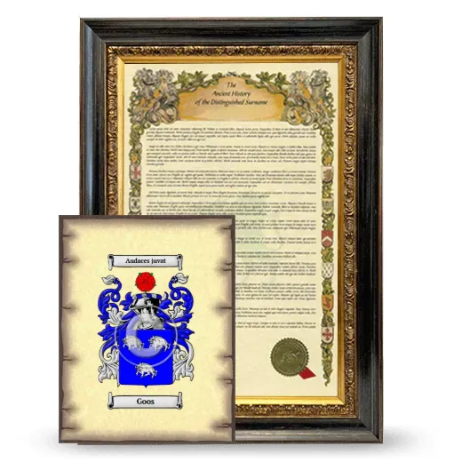 Goos Framed History and Coat of Arms Print - Heirloom